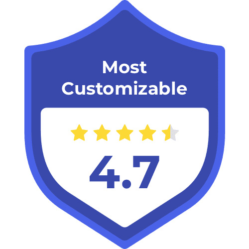 Most customizable storage unit badge, 4.7 stars